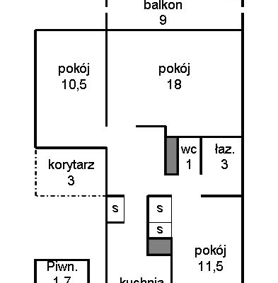 Zdjęcie nr 1. Mieszkanie Gocław 60m2